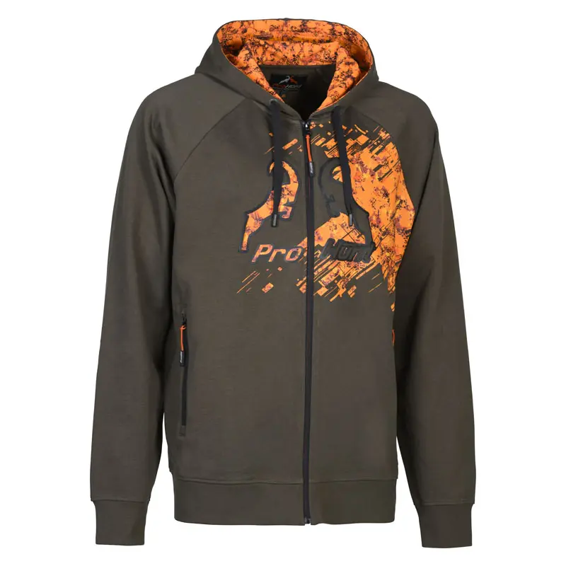 Hooded sweatshirt met rits ProHunt Golden