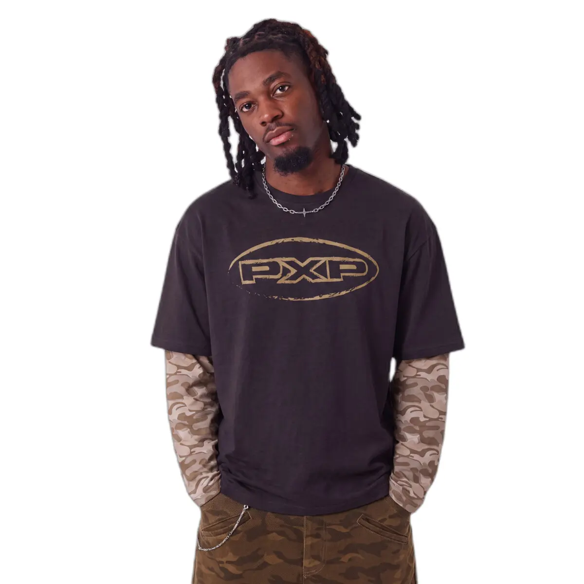 T-shirt met dubbele mouw Project X Paris