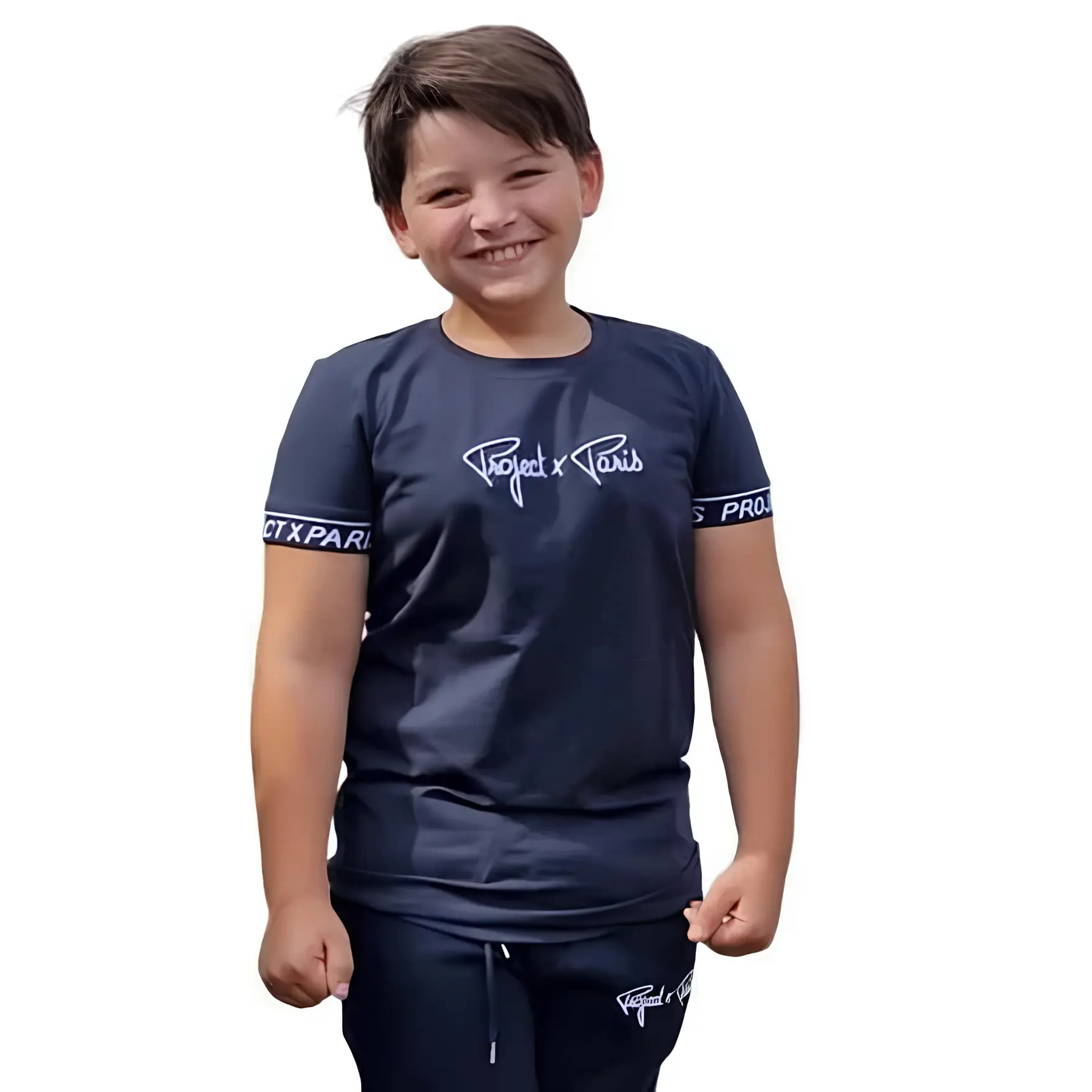 T-shirt con bande elastiche per bambini Project X Paris