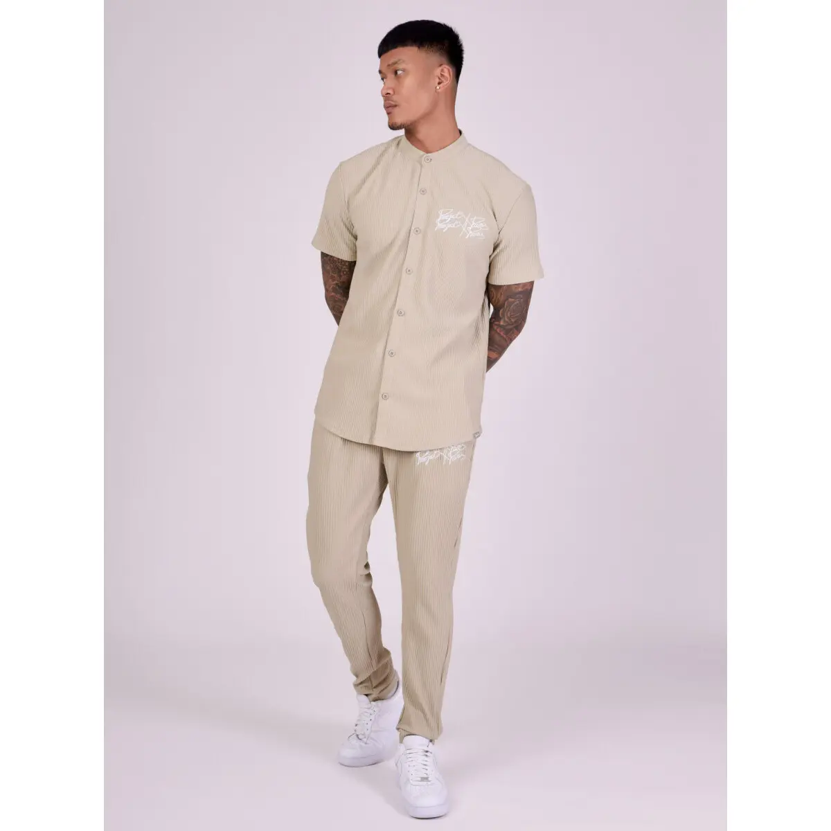 Camicia a maniche corte con colletto Mao Project X Paris