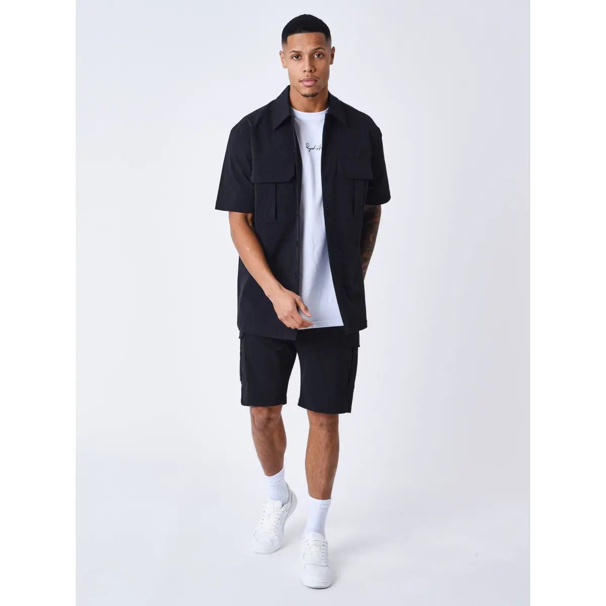 Effen shirt met structuur Project X Paris