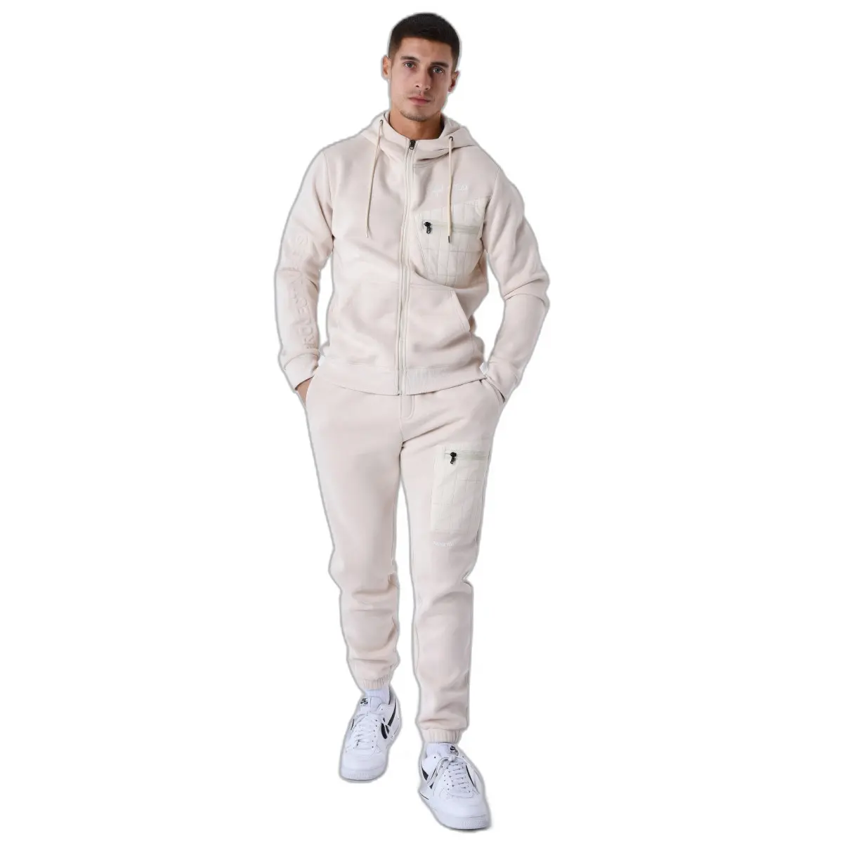 Hooded trainingsjack met bi-materiaal juk Project X Paris