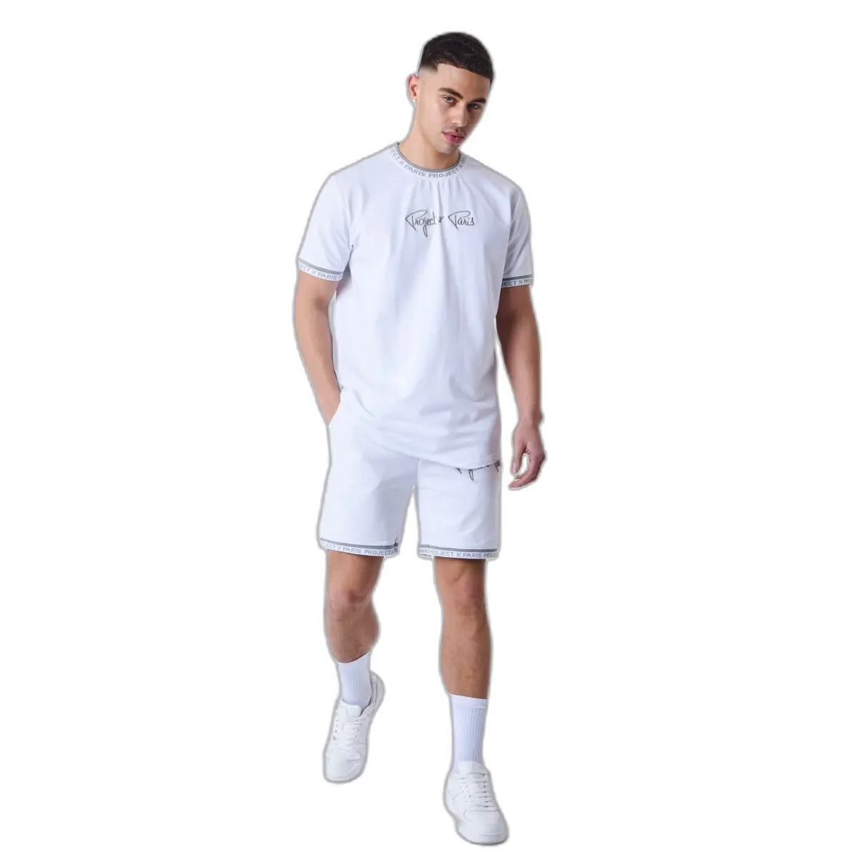 Pantaloncini con logo ricamato Project X Paris