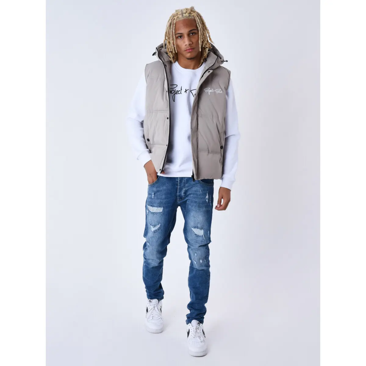 Gilet con cappuccio Project X Paris