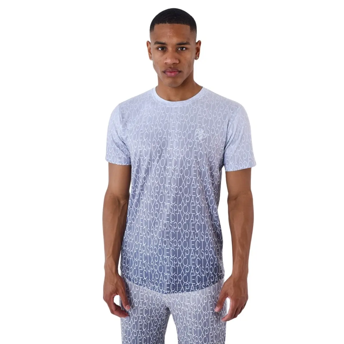 T-shirt bicolore con effetto sfumato all-over Project X Paris