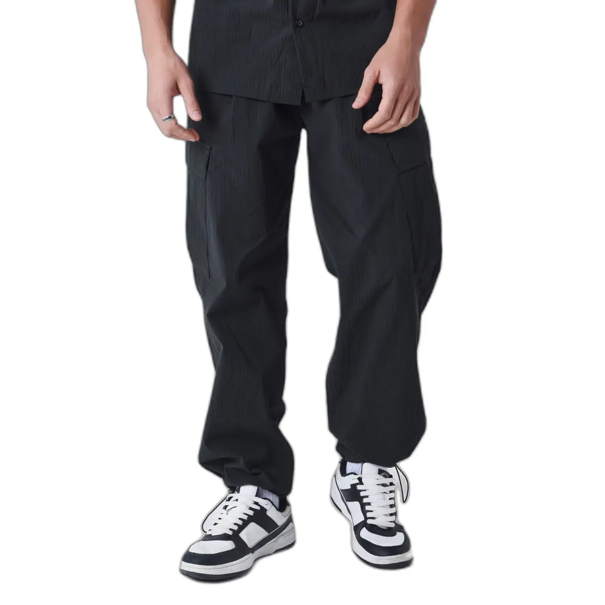 Pantaloni effetto stropicciato con tasche Project X Paris