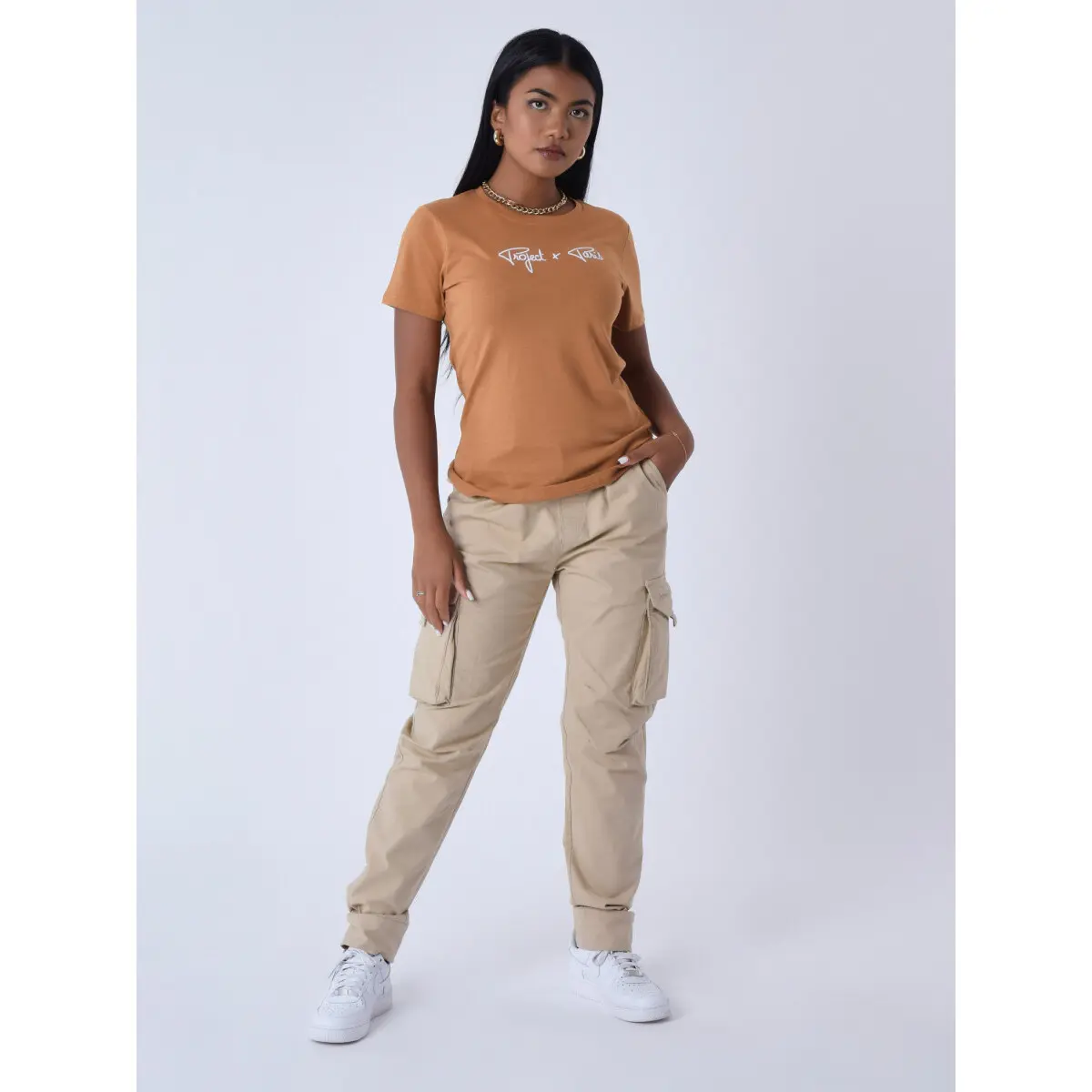 T-shirt da donna con logo Project X Paris Basic