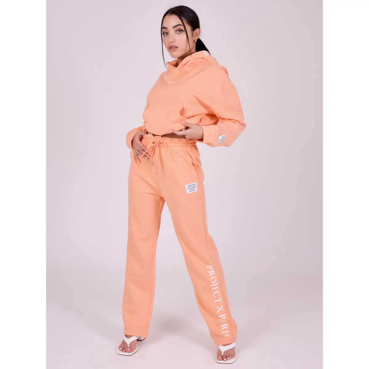 Pantaloni da jogging con logo script donna Project X Paris