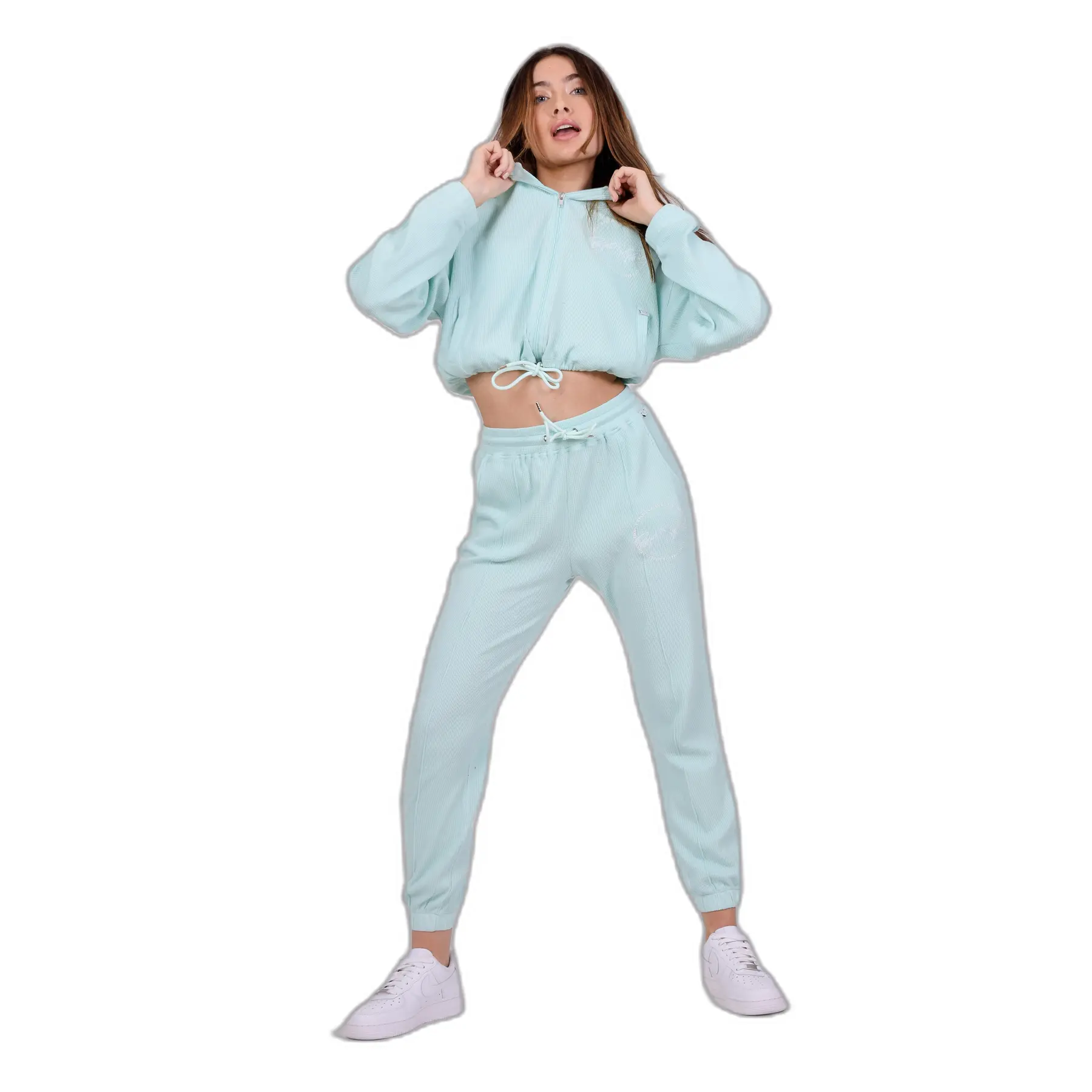 Pantaloni da jogging donna Project X Paris Effet nid d'abeille