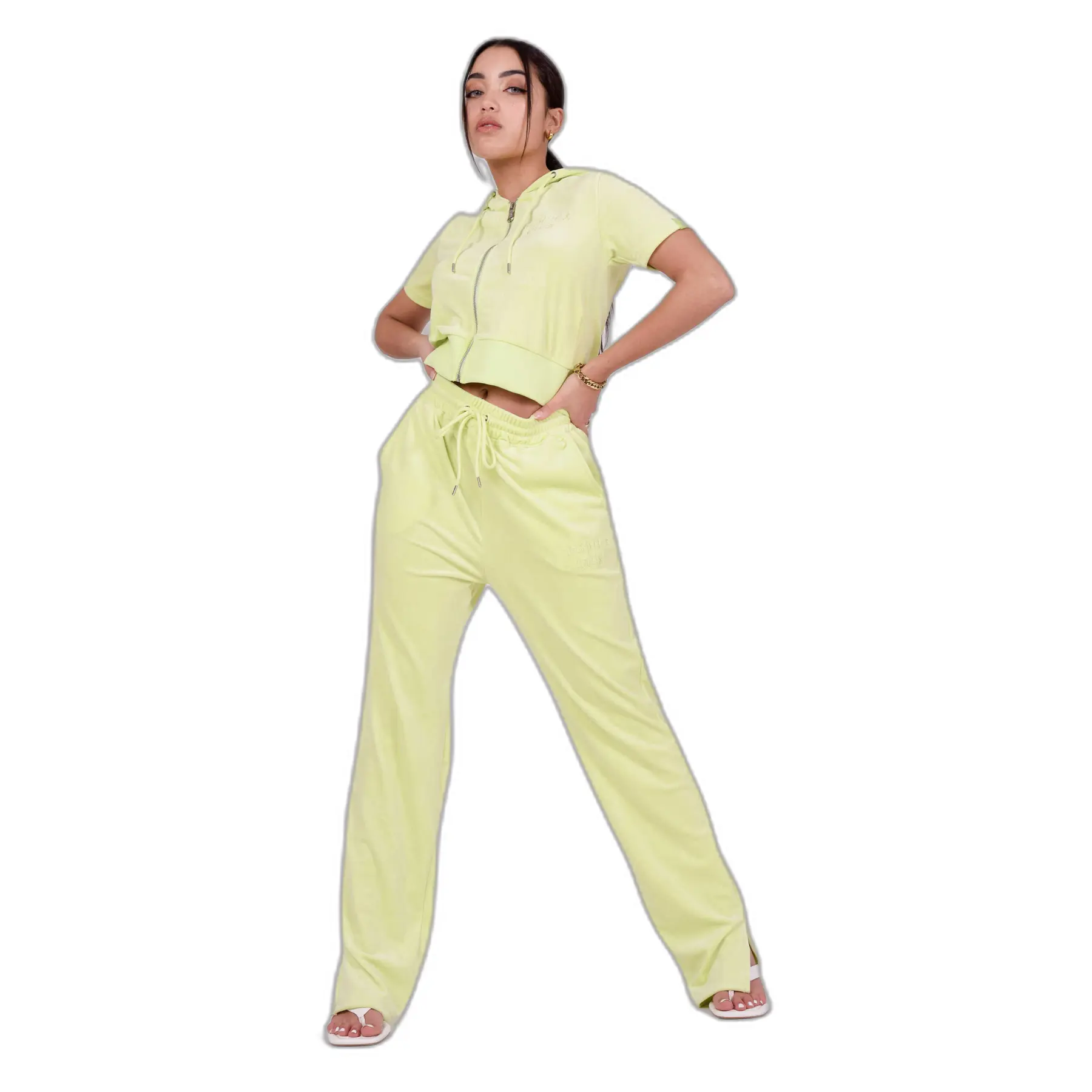 Pantaloni di velluto ampi e aderenti per le donne Project X Paris