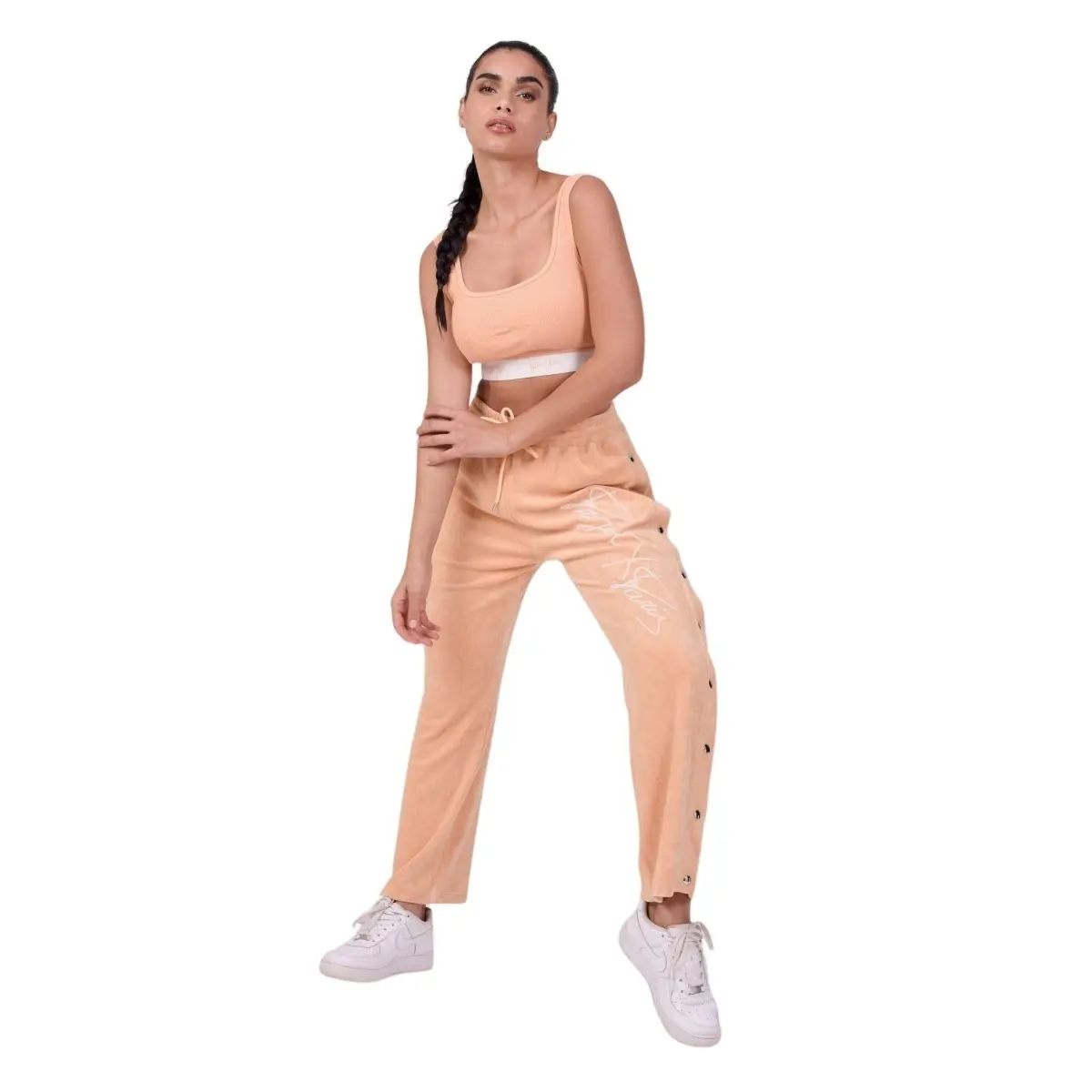 Pantaloni da jogging con bottoni donna Project X Paris