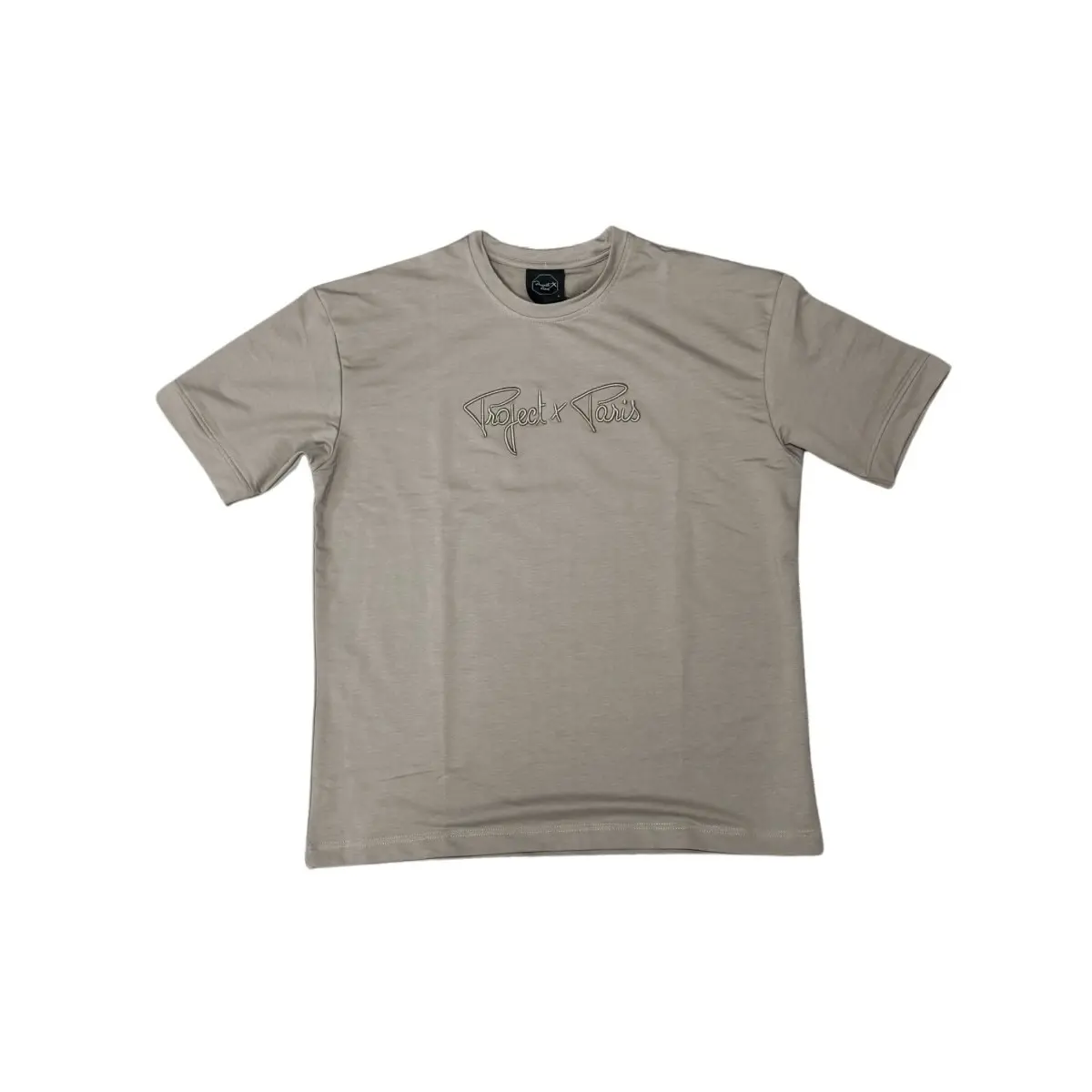 T-shirt classica con ricamo del logo completo Project X Paris