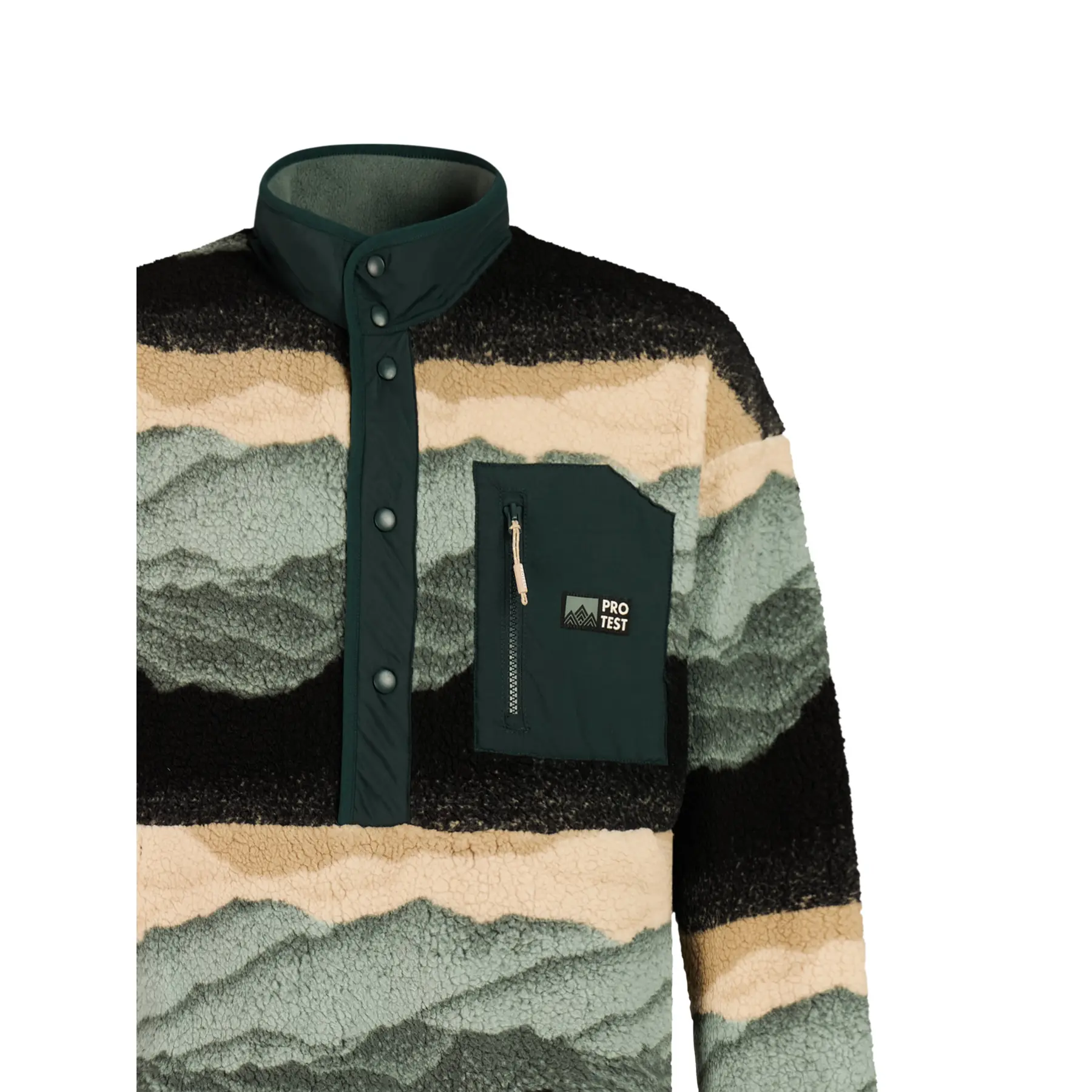 Geknoopte fleece 1/4 Protest Browser