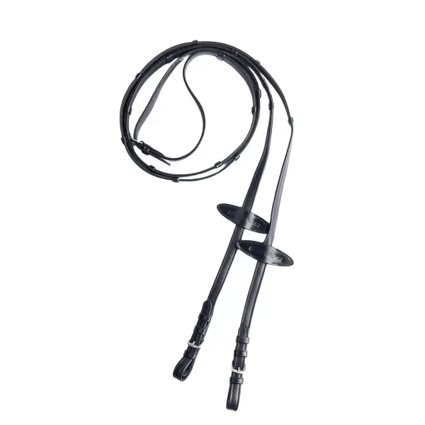 Leather reins for horses with super grip PS of Sweden Softy