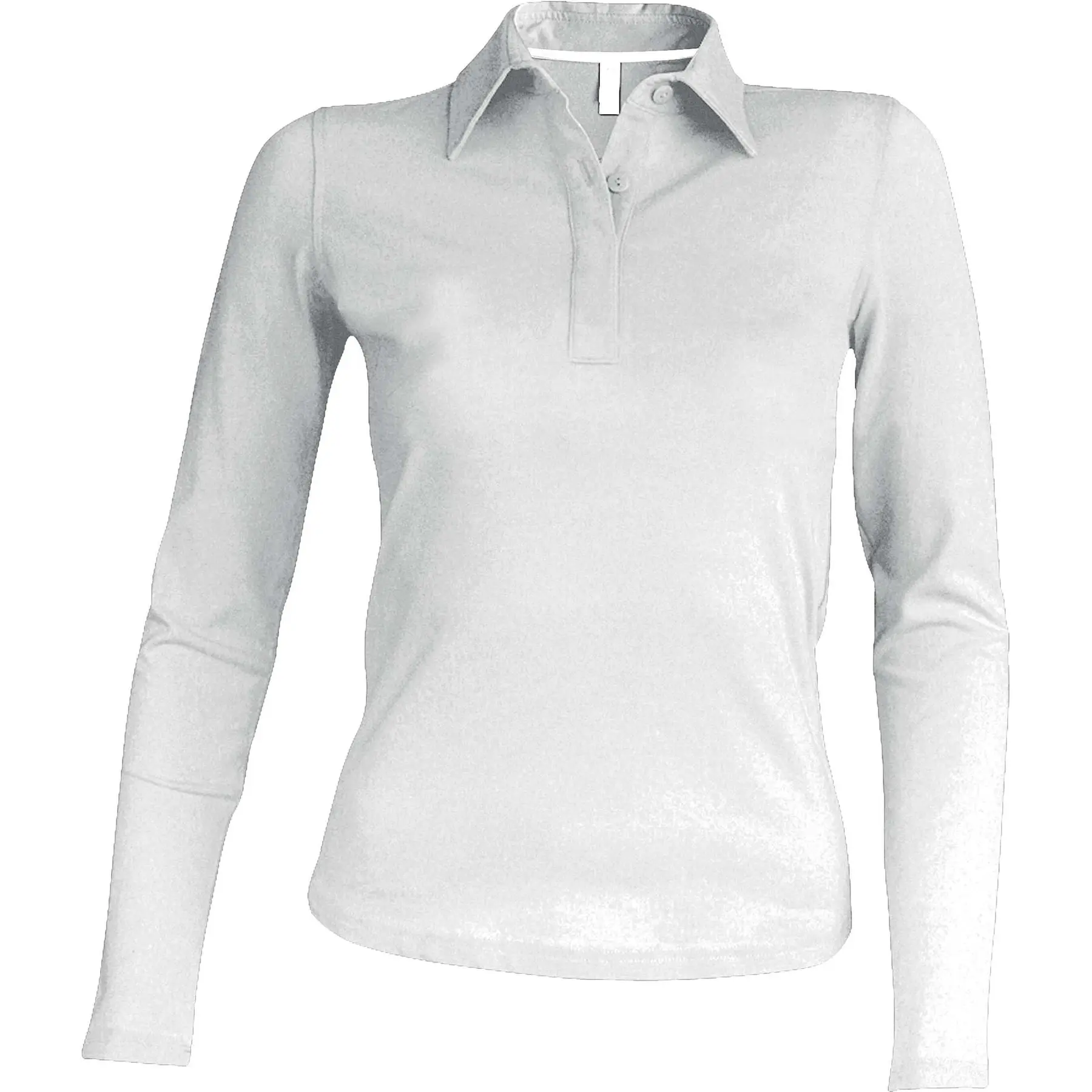 Polo donna a maniche corte Kariban blanc