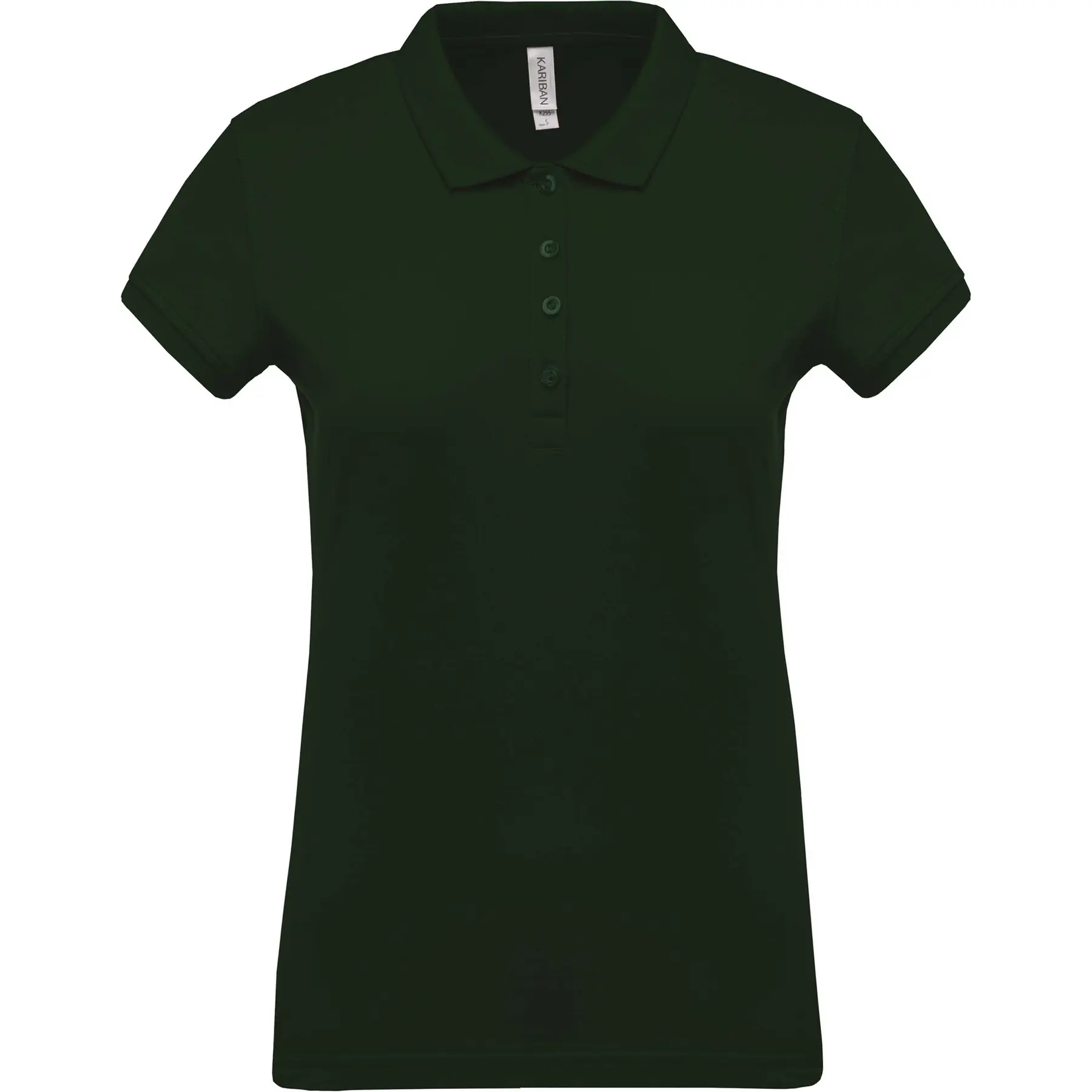 Damen Polo mit kurzen Ärmeln Kariban Piqué