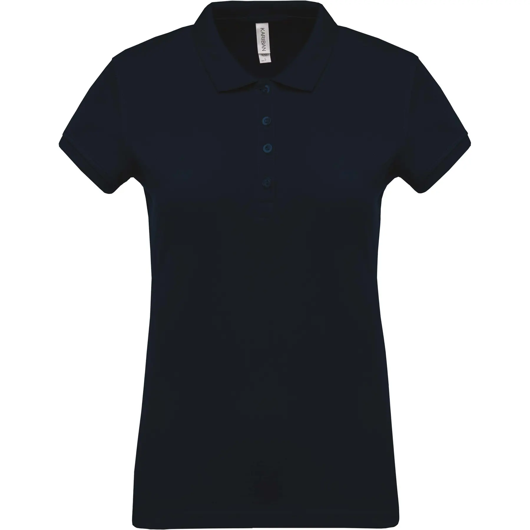 Frau Poloshirt kurze Ärmel Kariban Piqué