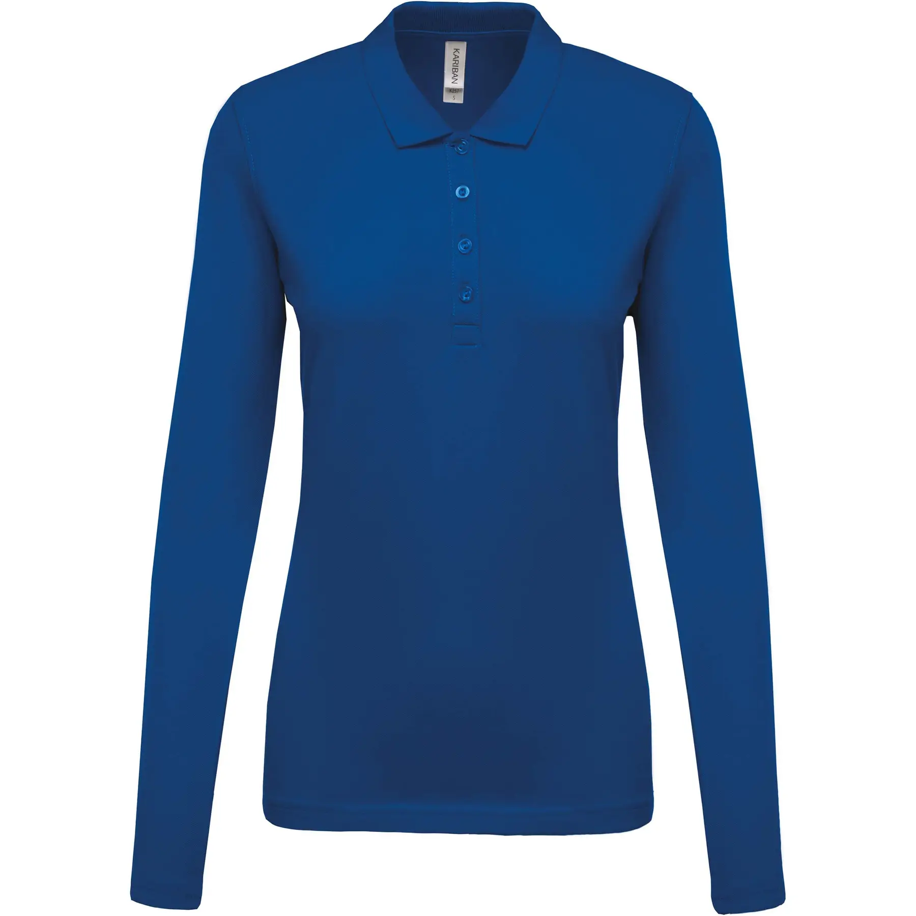 Polo donna maniche lunghe Kariban Piqué