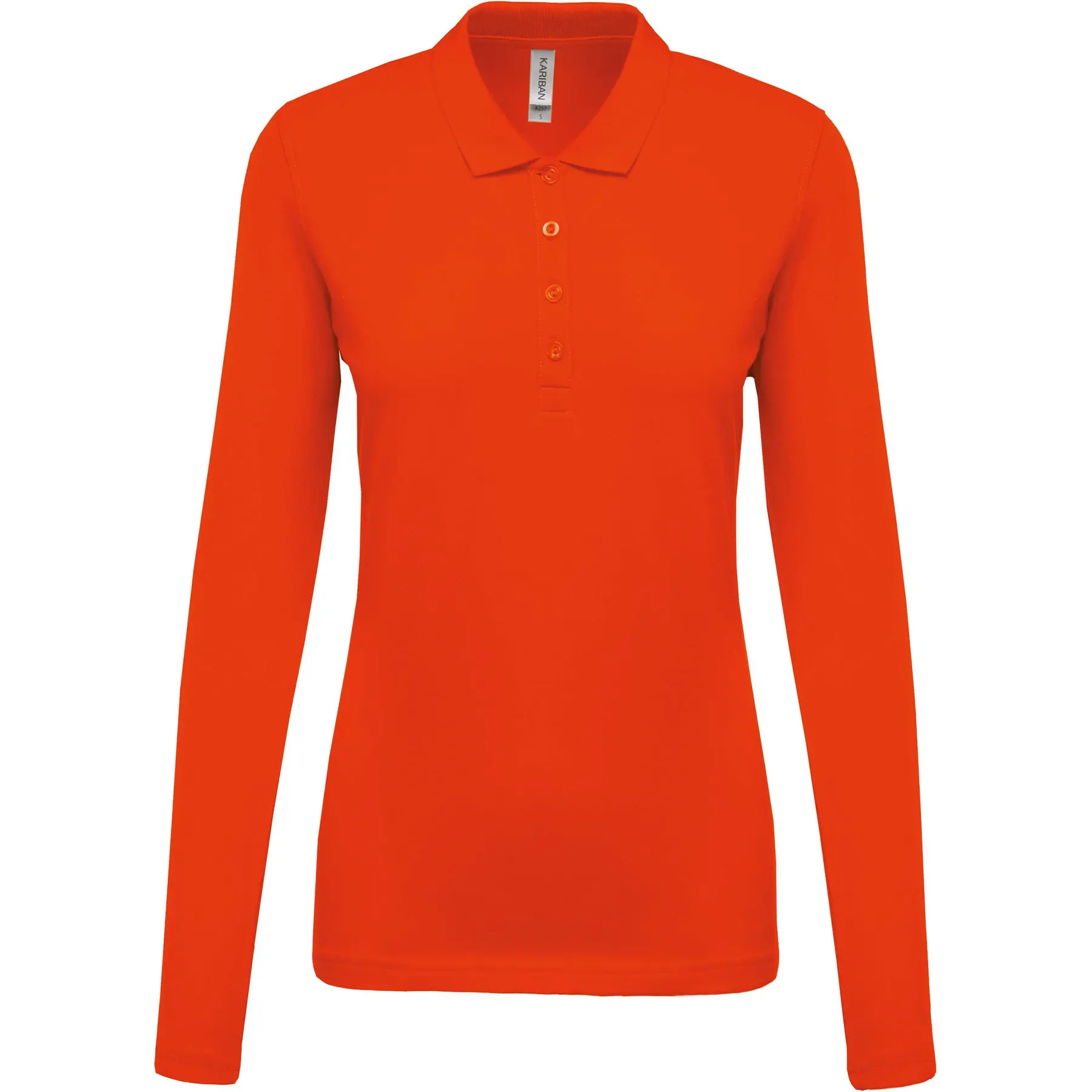 Polo donna a maniche lunghe Kariban Piqué
