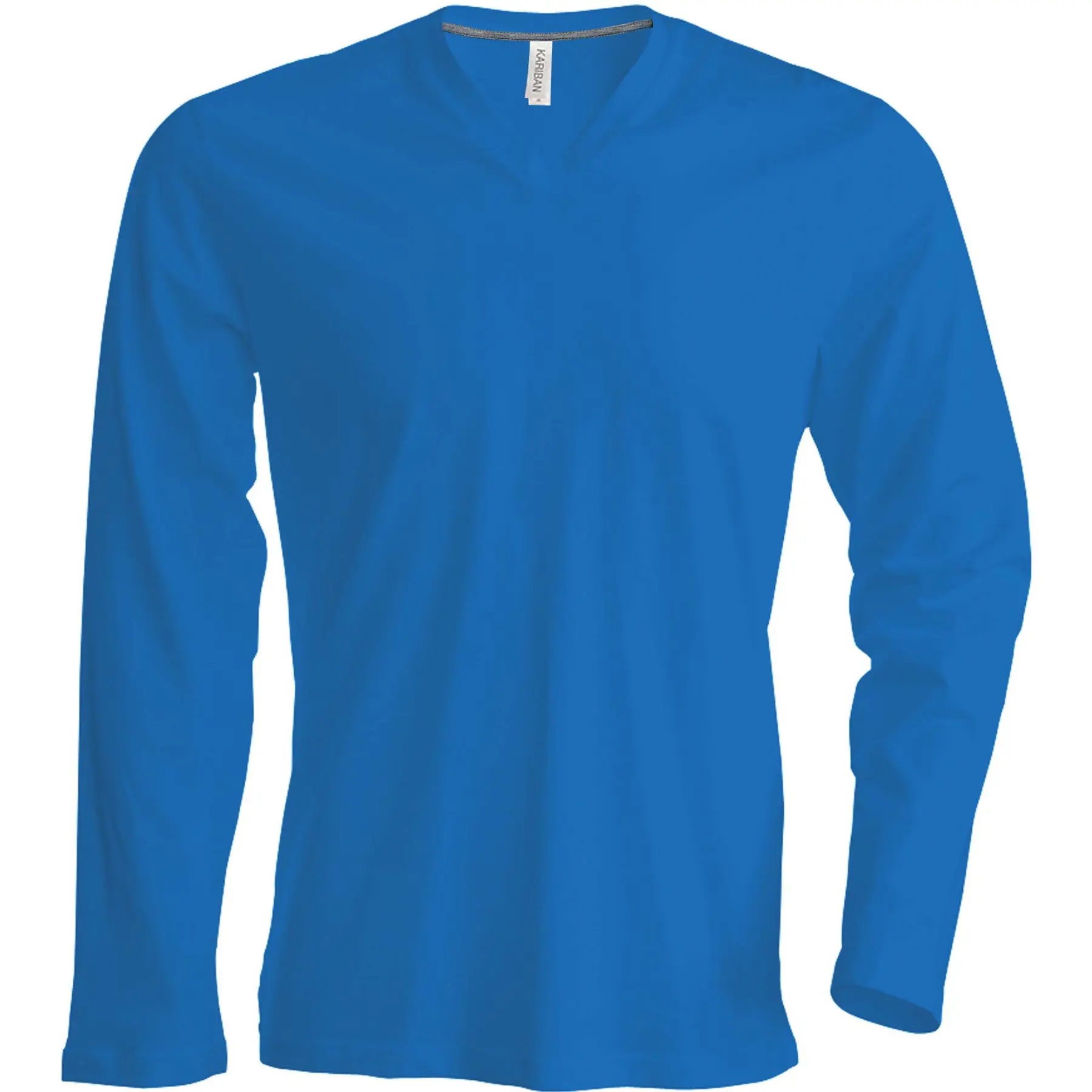 T-shirt Kariban Col V manches longues