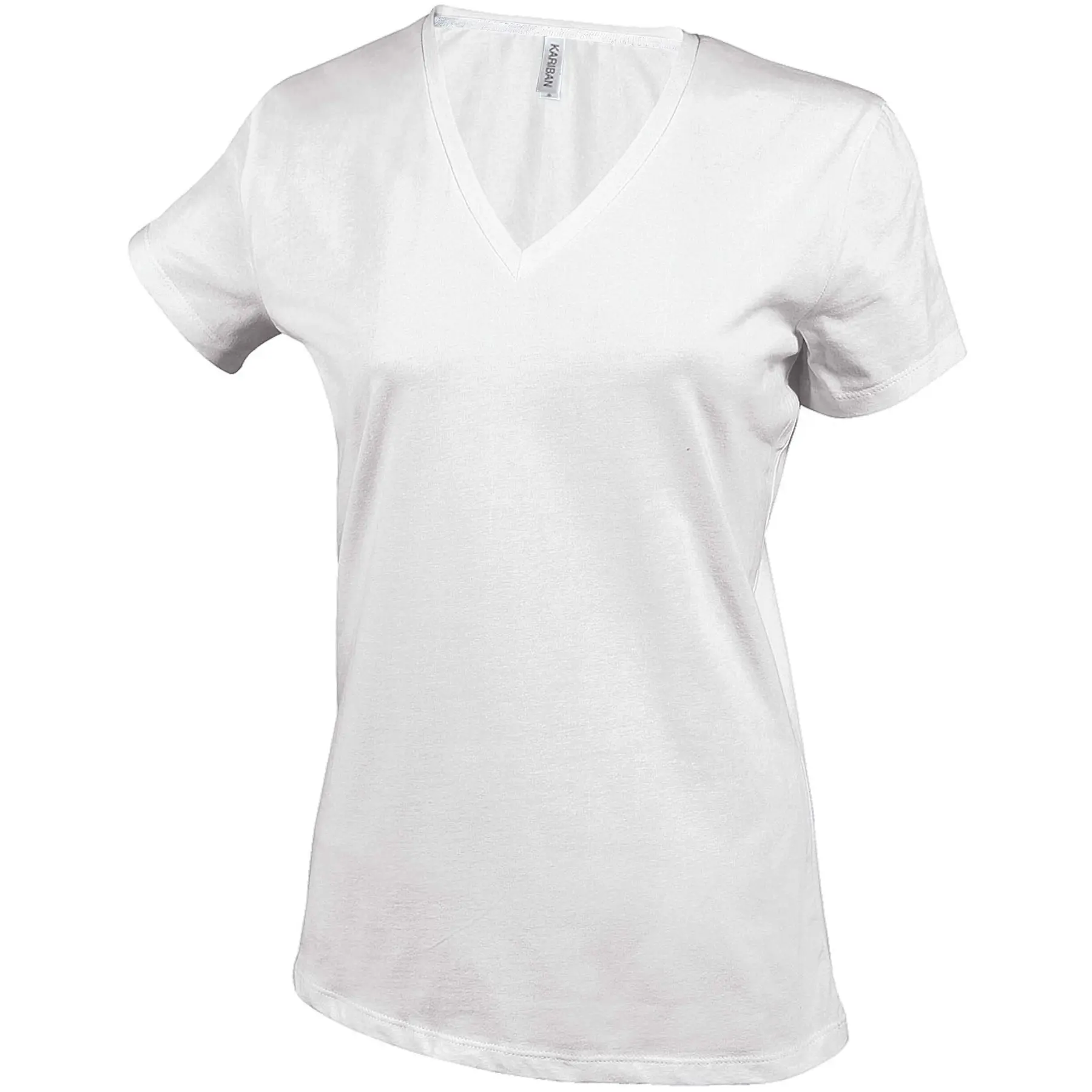T-shirt cotone donna Kariban Collo V