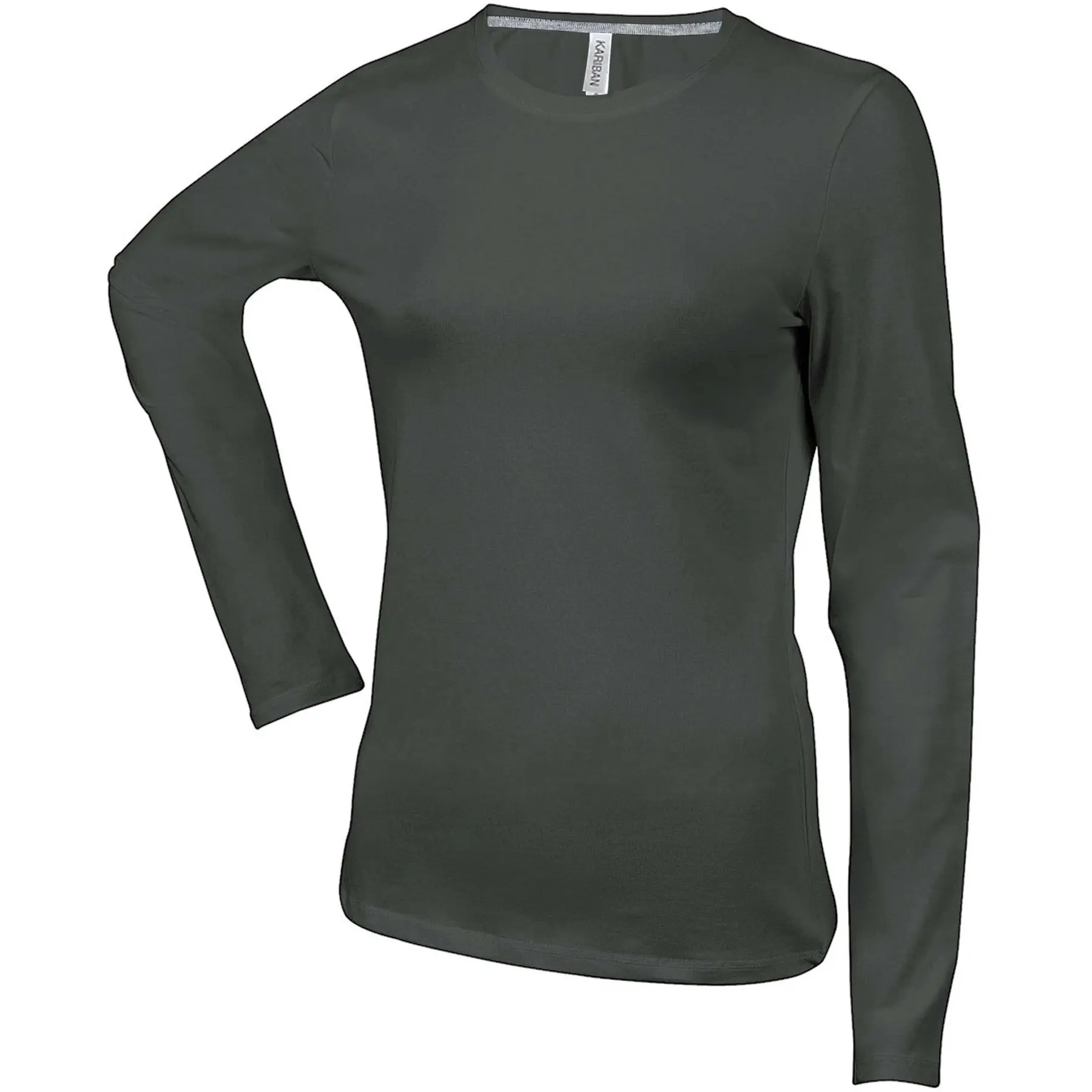 T-shirt maniche lunghe donna Kariban Girocollo