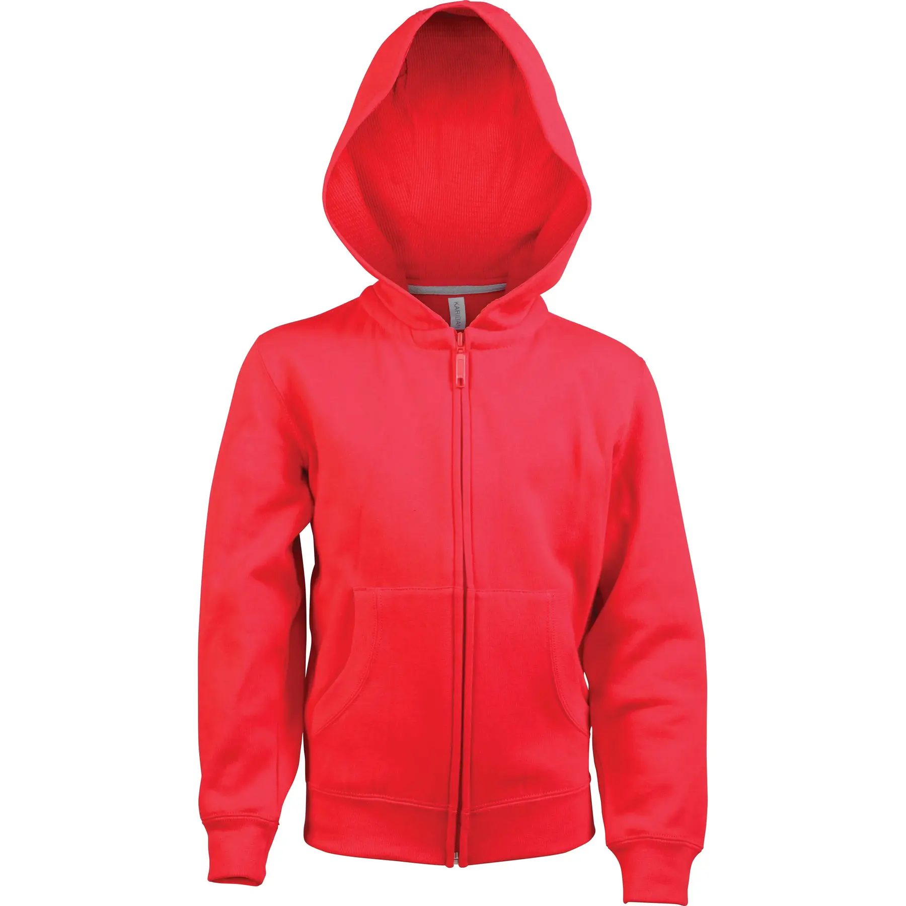 Kinder Sweatshirt mit Kapuze und Reißverschluss Kariban