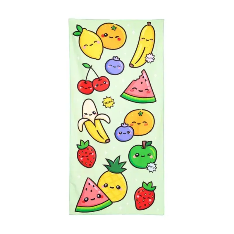 Strandhandtuch aus Mikrofaser Puckator Pastèque & Fruits d'Eté