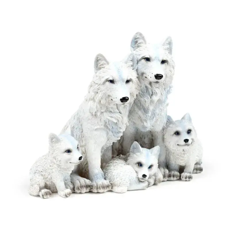 Figurine décoratif famille de loups et louveteaux Puckator Figurine décoratif famille de loups et louveteaux Puckator