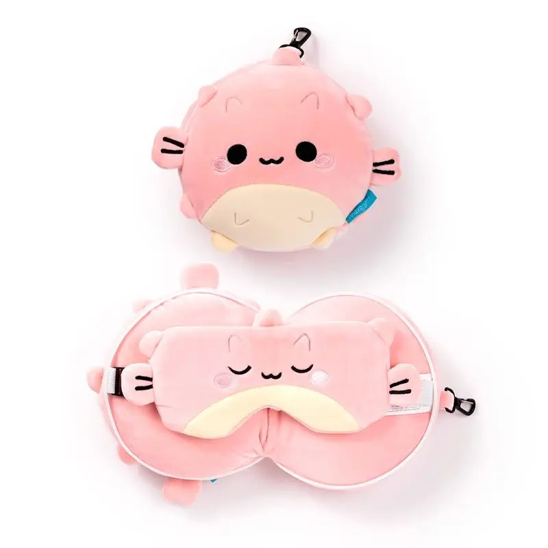 2-in-1-Reisekissen der Kugelfisch Puckator Relaxeazzz Adoramals