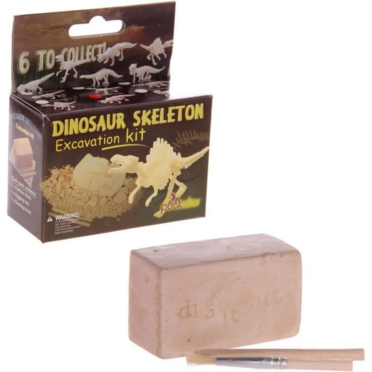 Kit di scavo per scheletri di dinosauro di piccole dimensioni Puckator