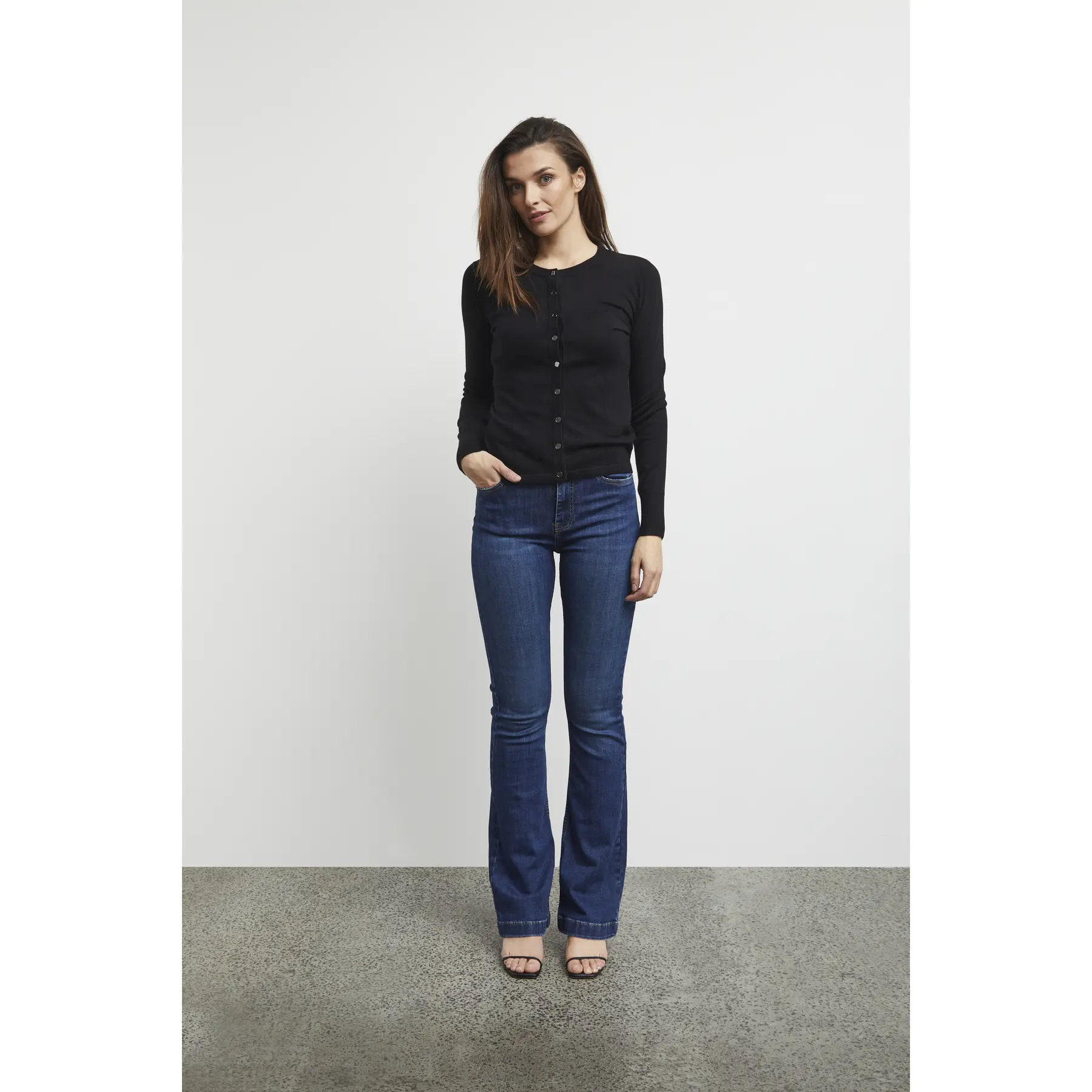 Cardigan cropped da donna Pulz Jeans Sara