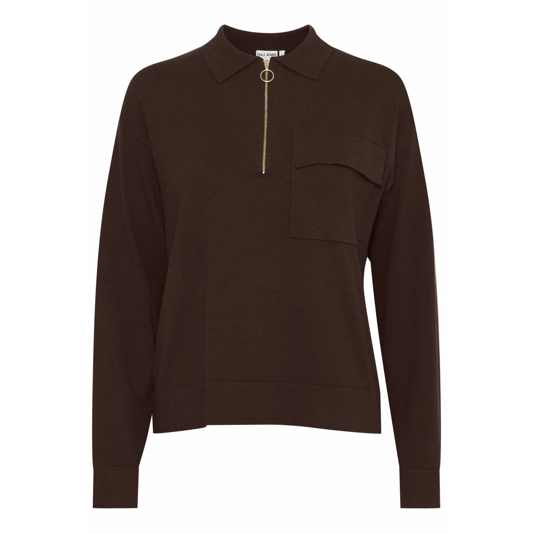 Polo con zip per donna Pulz Jeans Sara
