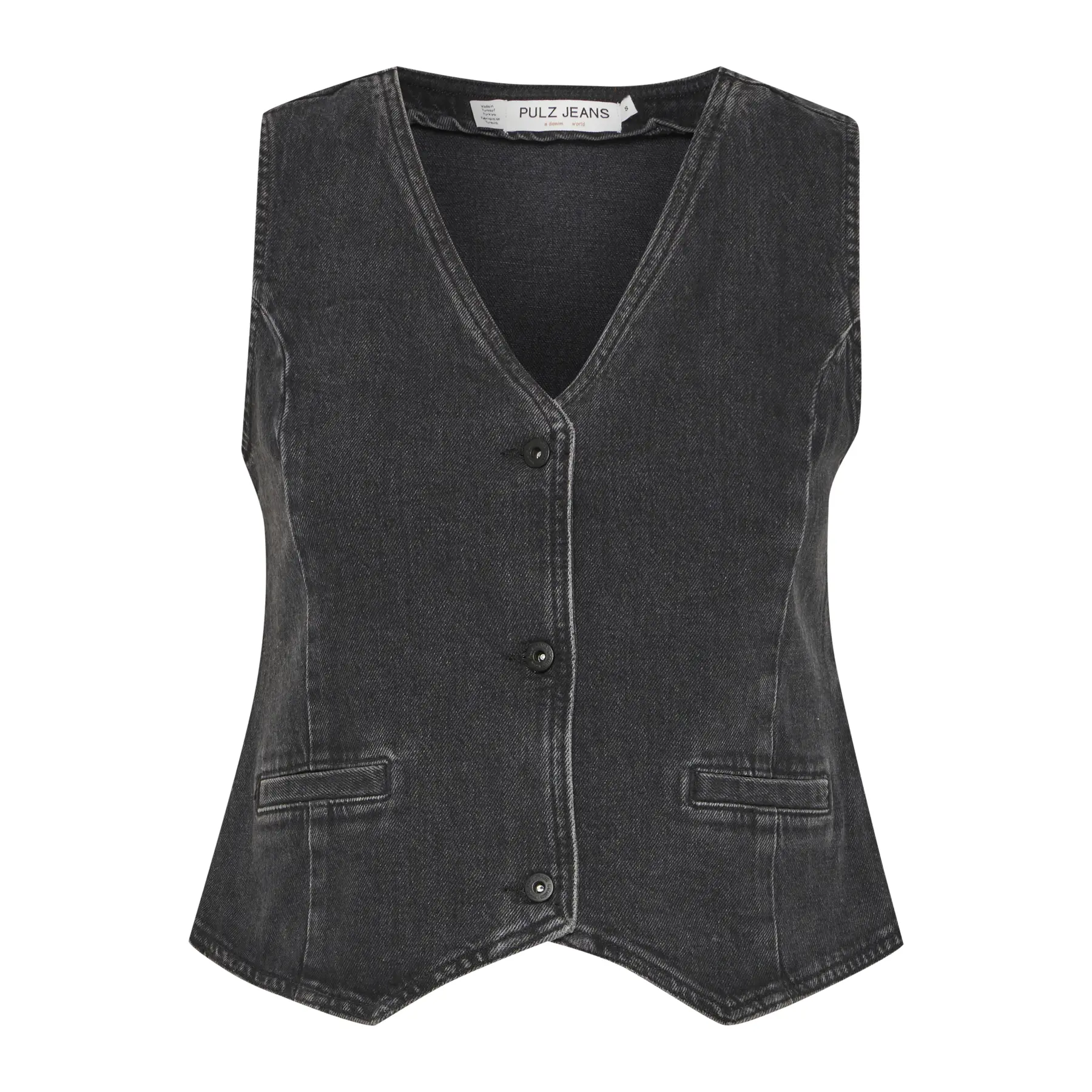 Gilet in jeans da donna Pulz Jeans Malle