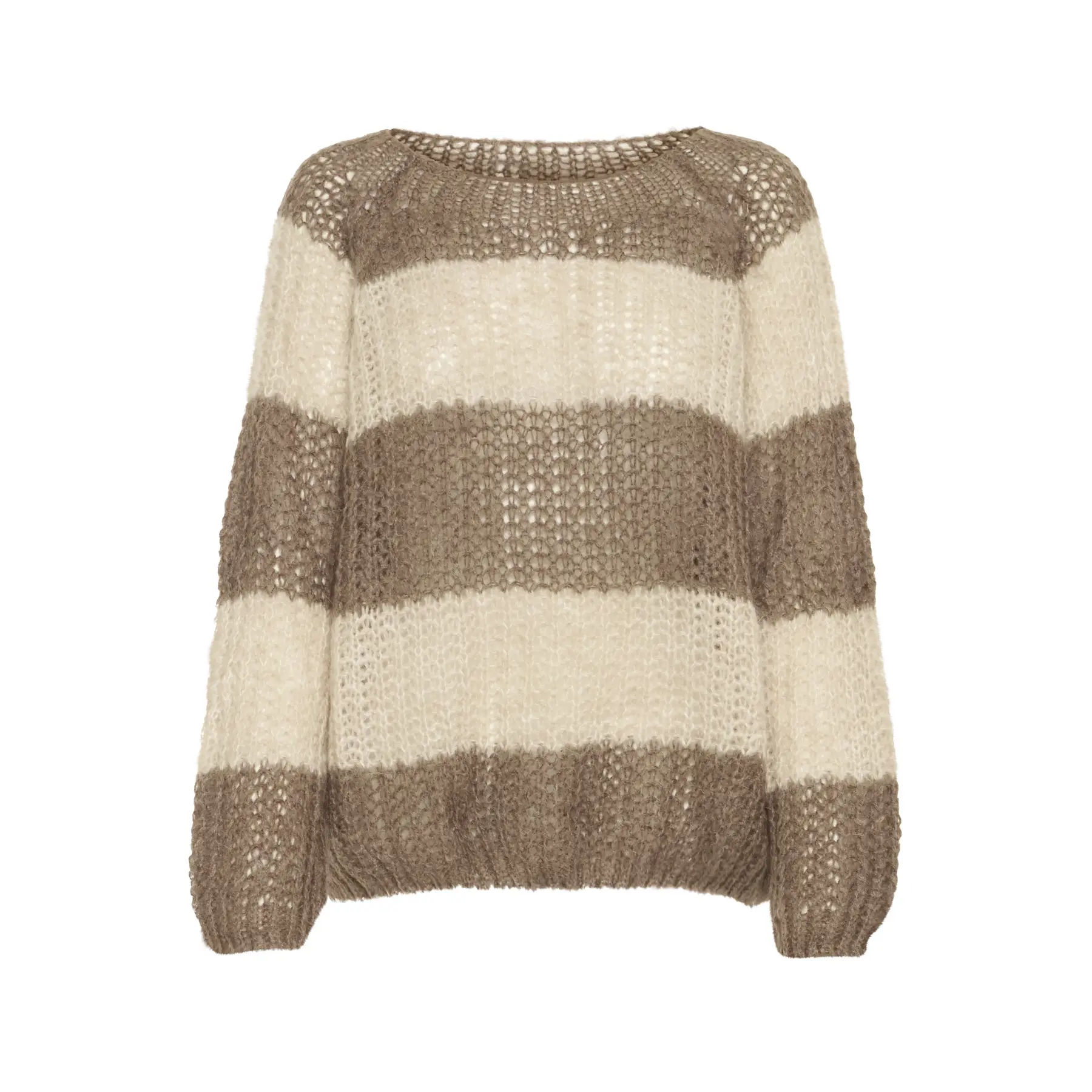 Gestreifter Pullover mit Rundhalsausschnitt und langen Ärmeln für Damen Pulz Jeans Peyton