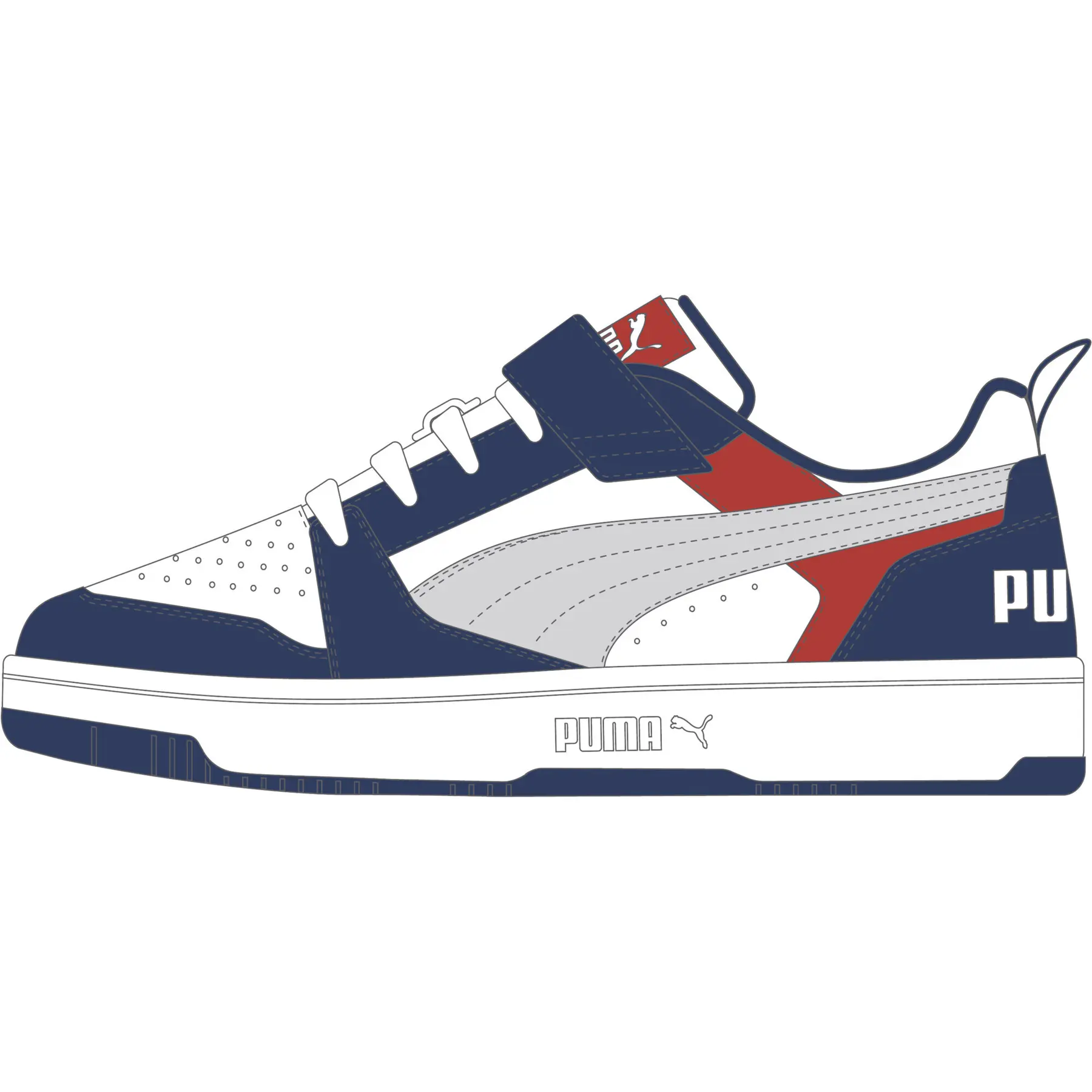 Sneakers per bambini Puma Rebound V6 Lo