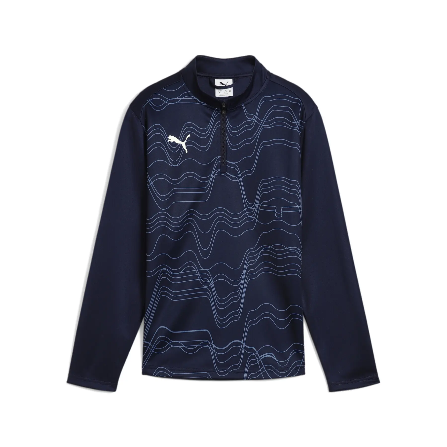 Sweatshirt 1/4 Reißverschluss Kind Puma Teamgoal Graphic