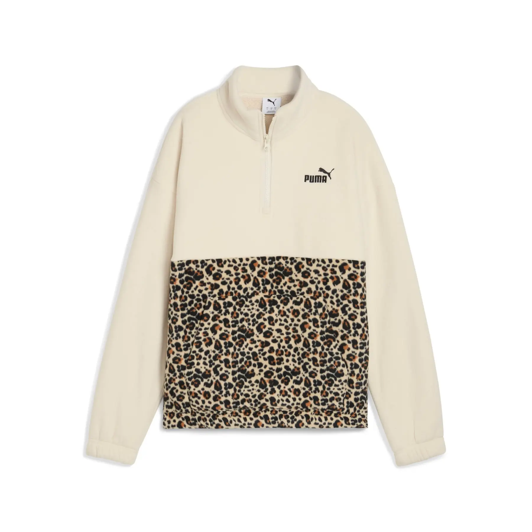 Pullover casually corto con mezzo zip da donna Puma Graphic