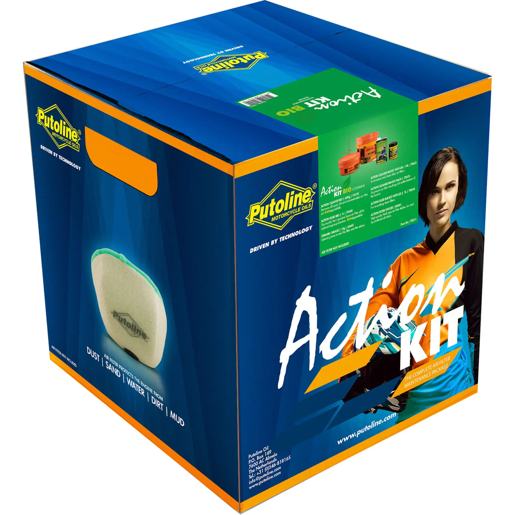 Biologischer Motorrad-Luftfilter-Set PUTOLINE Putoline Action