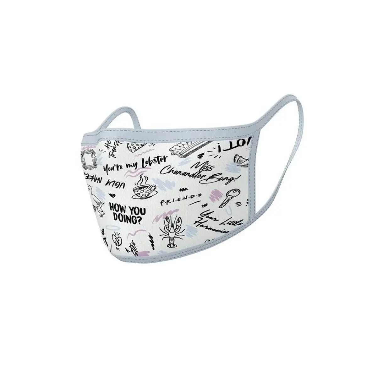 Lizenzierte Gesichtsmaske Pyramid Friends - Phrases