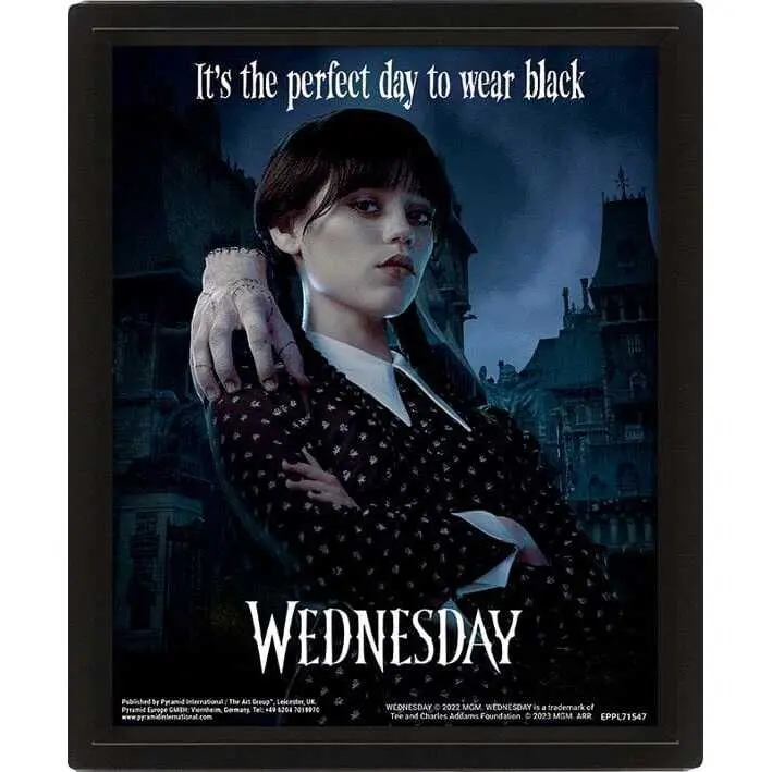 Gerahmtes Poster mit 3d-Effekt Pyramid Wednesday Perfect Day