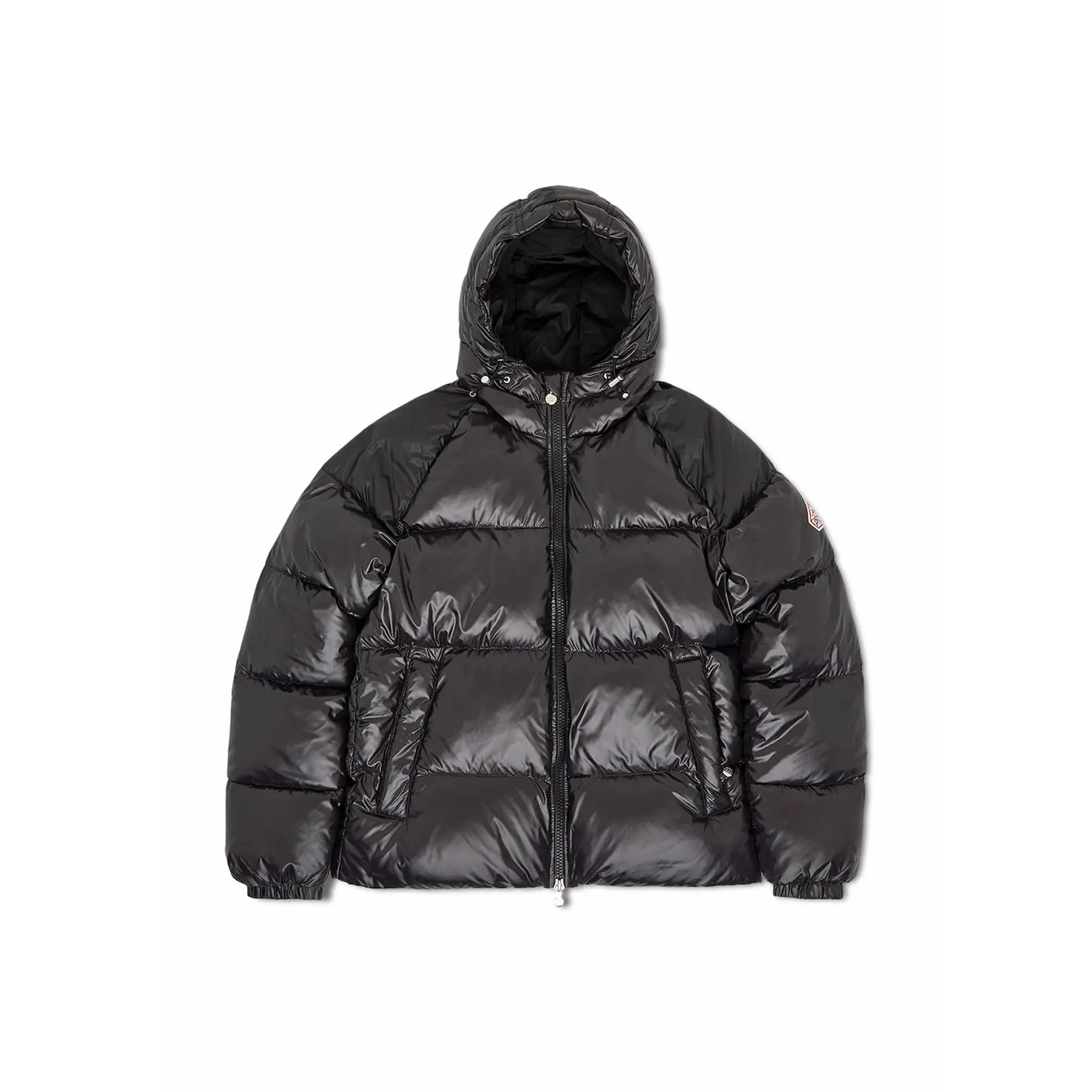 Pyrenex Unisex Nero Piumino Con Cappuccio Sten 3 Shiny