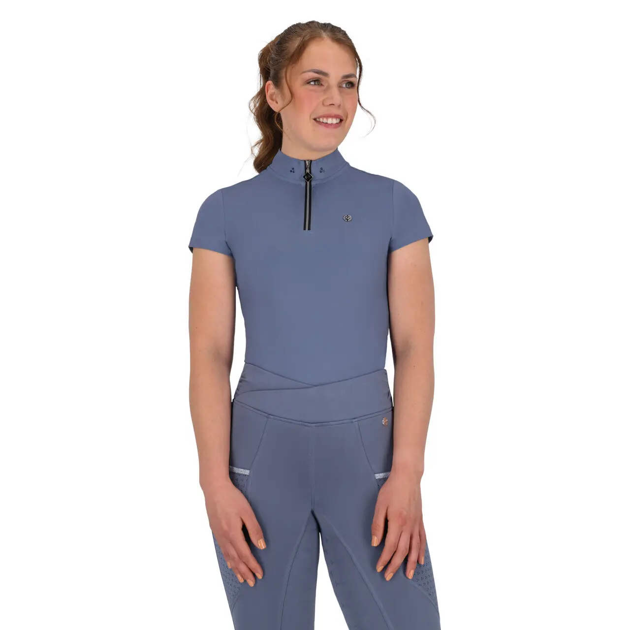 Polo equitazione da donna QHP Aubree