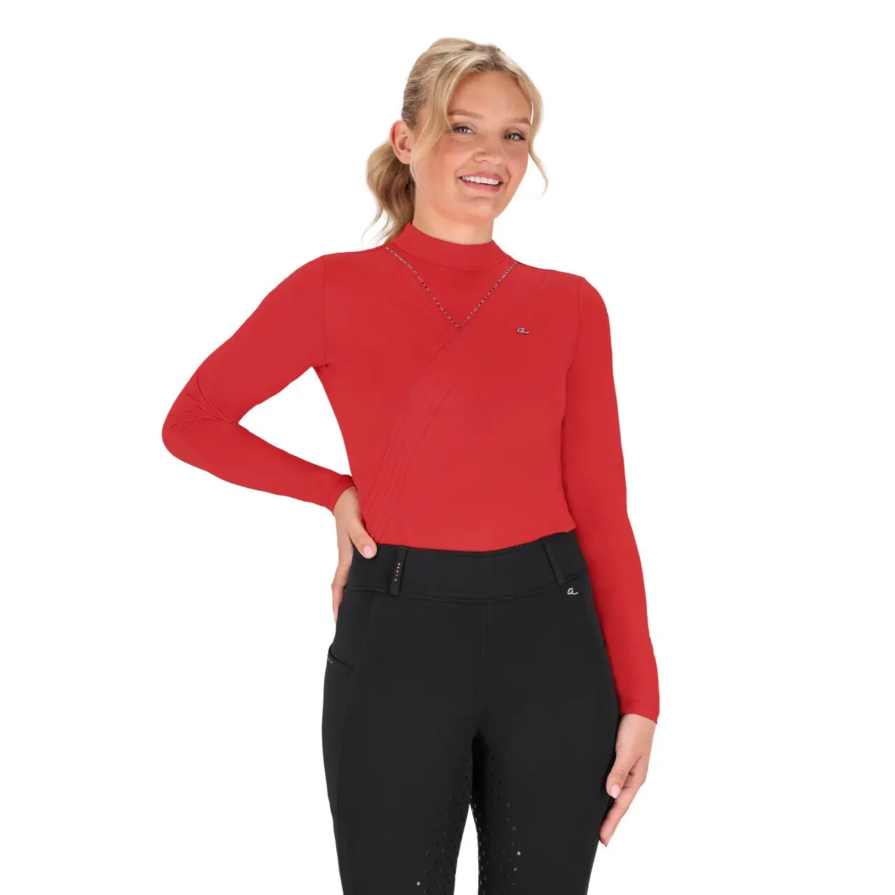 Polo equitazione da donna QHP Oakleigh