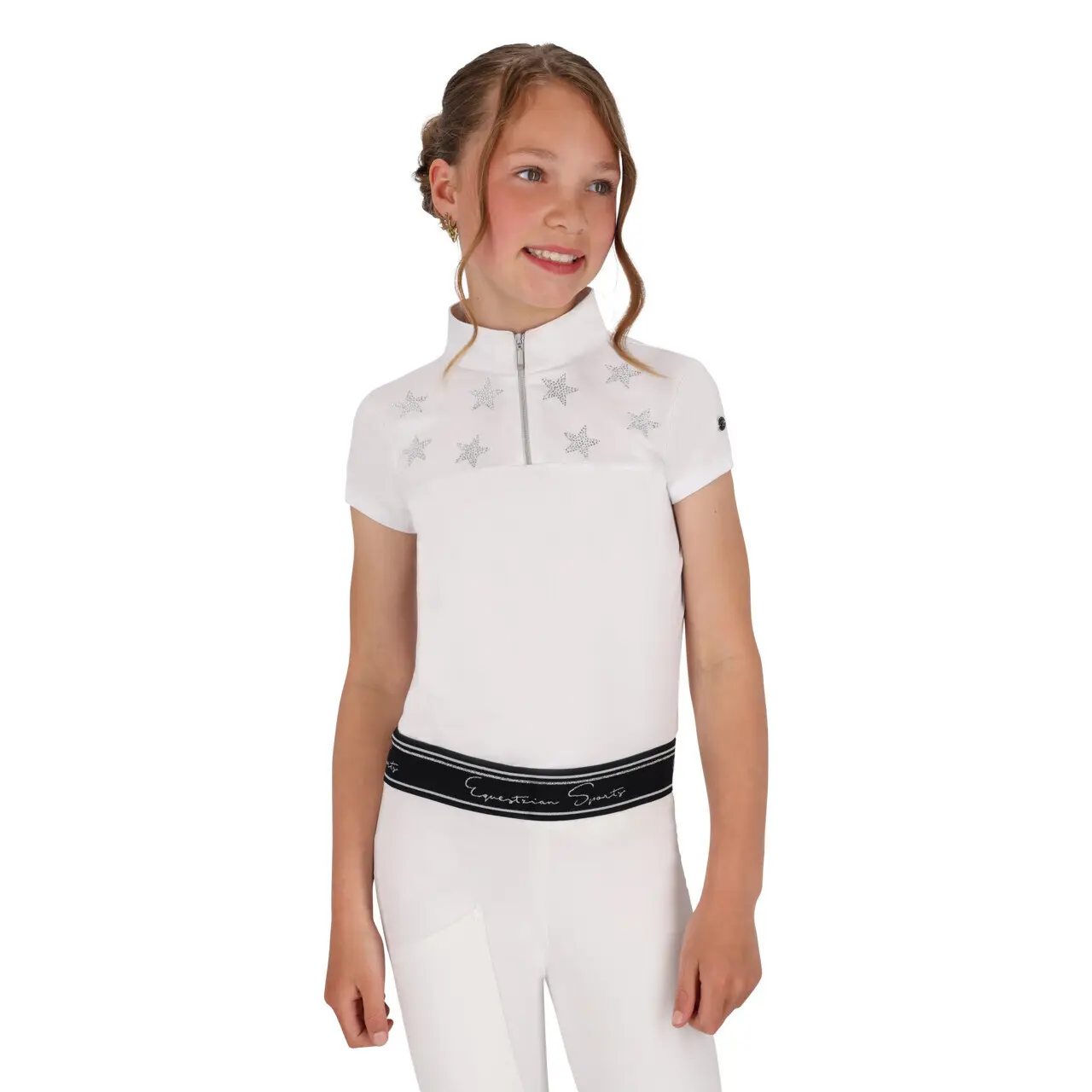 Polo da competizione per bambina QHP Jipp