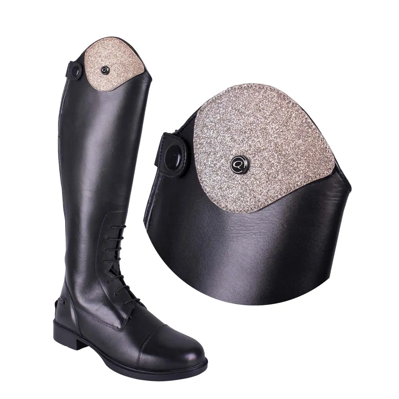 Top intercambiabili per stivali da equitazione QHP Romy Glitter