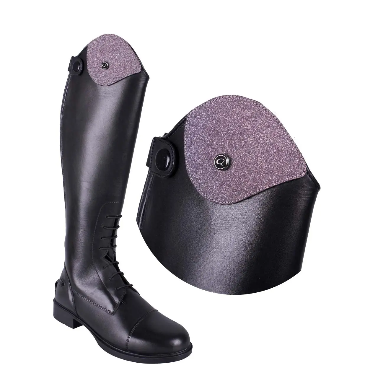 Top intercambiabili per stivali da equitazione QHP Romy Glitter