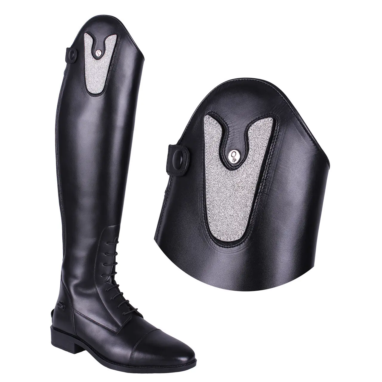 Top intercambiabili per stivali da equitazione QHP Sasha Glitter