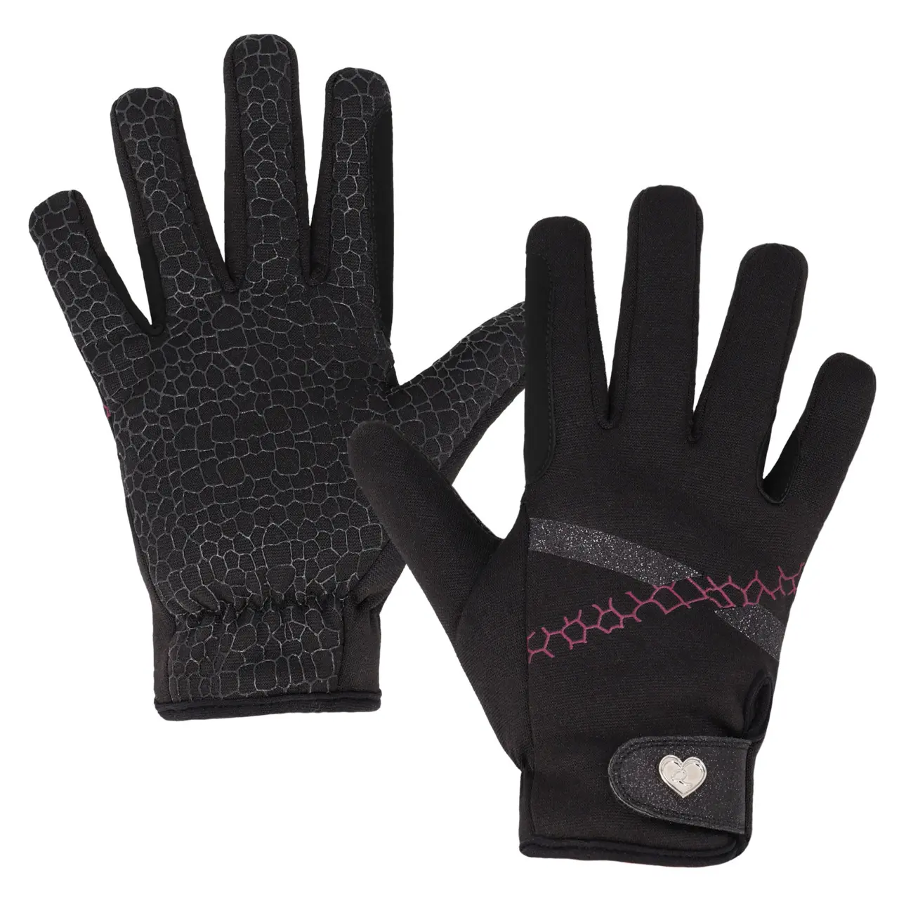 Guanti da equitazione per bambini QHP Lize