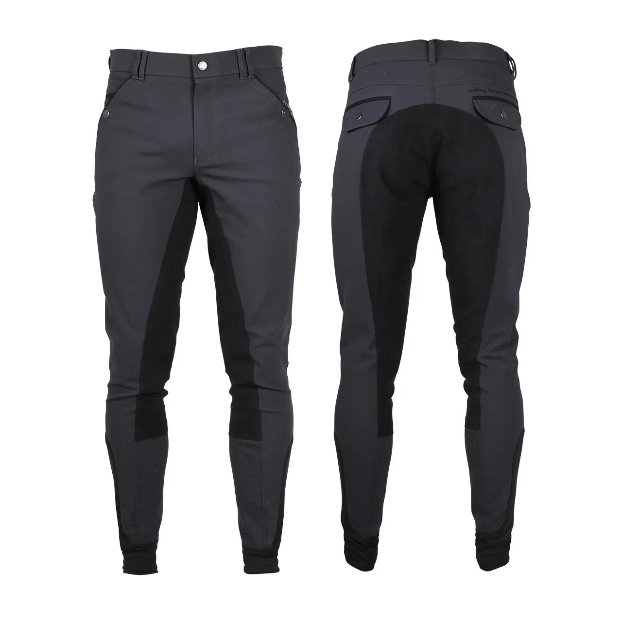 Pantaloni da equitazione con seduta in similpelle QHP Jack